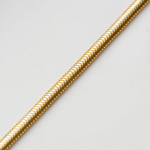 14K Gold Flat Snake Chain Bracelet - Sleek and Modern Luxury Jewelry