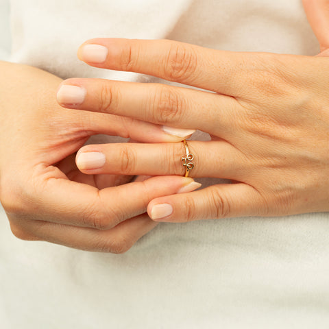 14K Gold Bicycle Ring - Unique Cycling-Themed Jewelry for Her