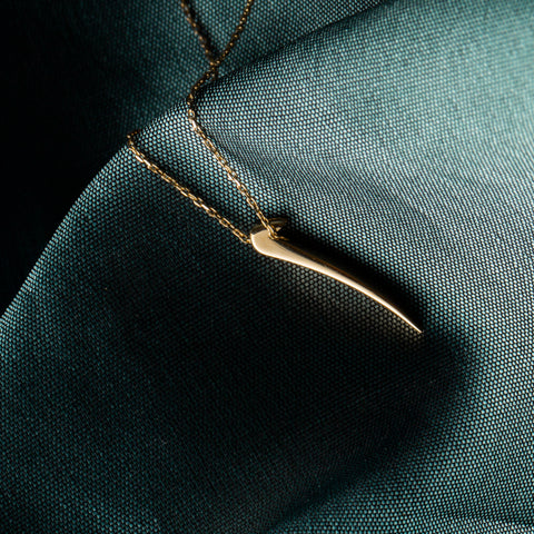 14K Gold Arabic Letter Alif Necklace - Tradition Meets Modern Elegance