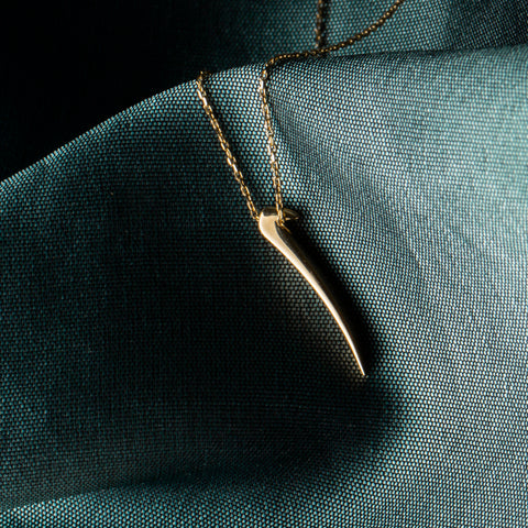 14K Gold Arabic Letter Alif Necklace - Tradition Meets Modern Elegance