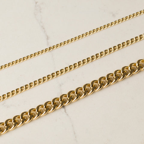 14K Gold Miami Cuban Curb Chain Link Necklace - Bold Elegance