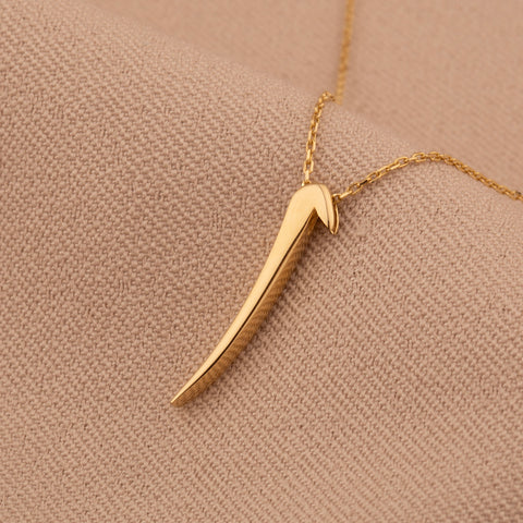 14K Gold Arabic Letter Alif Necklace - Tradition Meets Modern Elegance