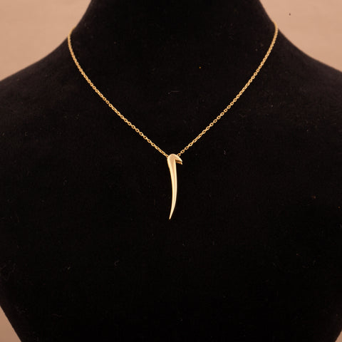 14K Gold Arabic Letter Alif Necklace - Tradition Meets Modern Elegance