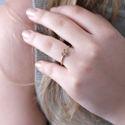 14K Gold Bicycle Ring - Unique Cycling-Themed Jewelry for Her