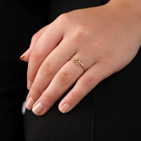 14K Gold Bicycle Ring - Unique Cycling-Themed Jewelry for Her