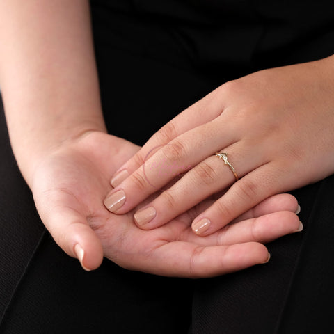 14K Solid Gold Dolphin Ring - Playful Elegance in Fine Jewelry