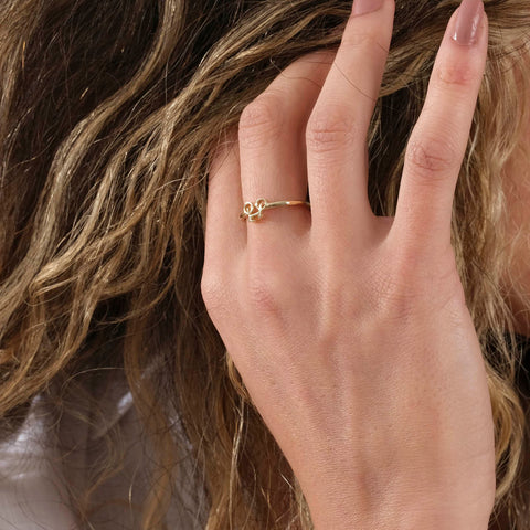 14K Gold Bicycle Ring - Unique Cycling-Themed Jewelry for Her